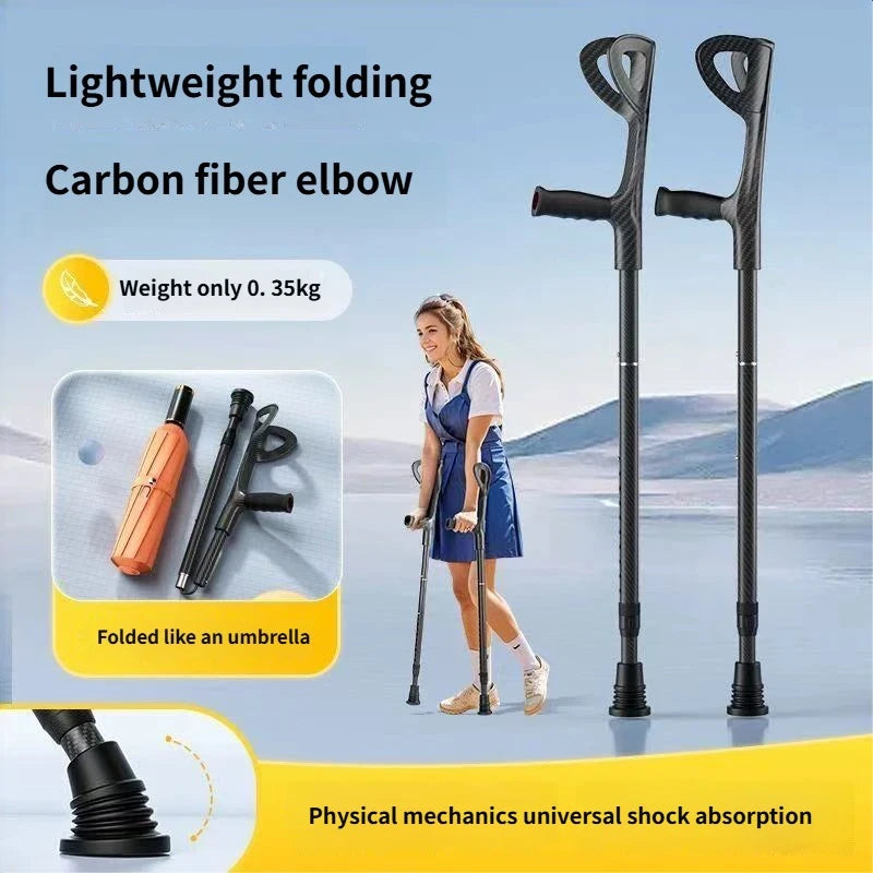Folding Adjustable Forearm Crutches