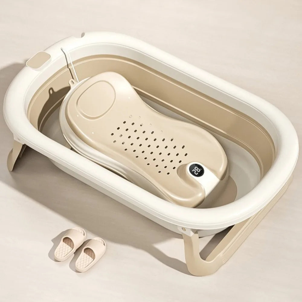Newborn Baby Bath Seat with Temperature Sensor