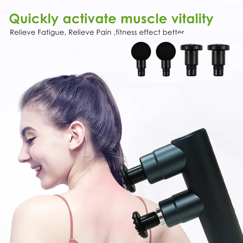 Mini 2-Head Percussion Massage Gun for Body