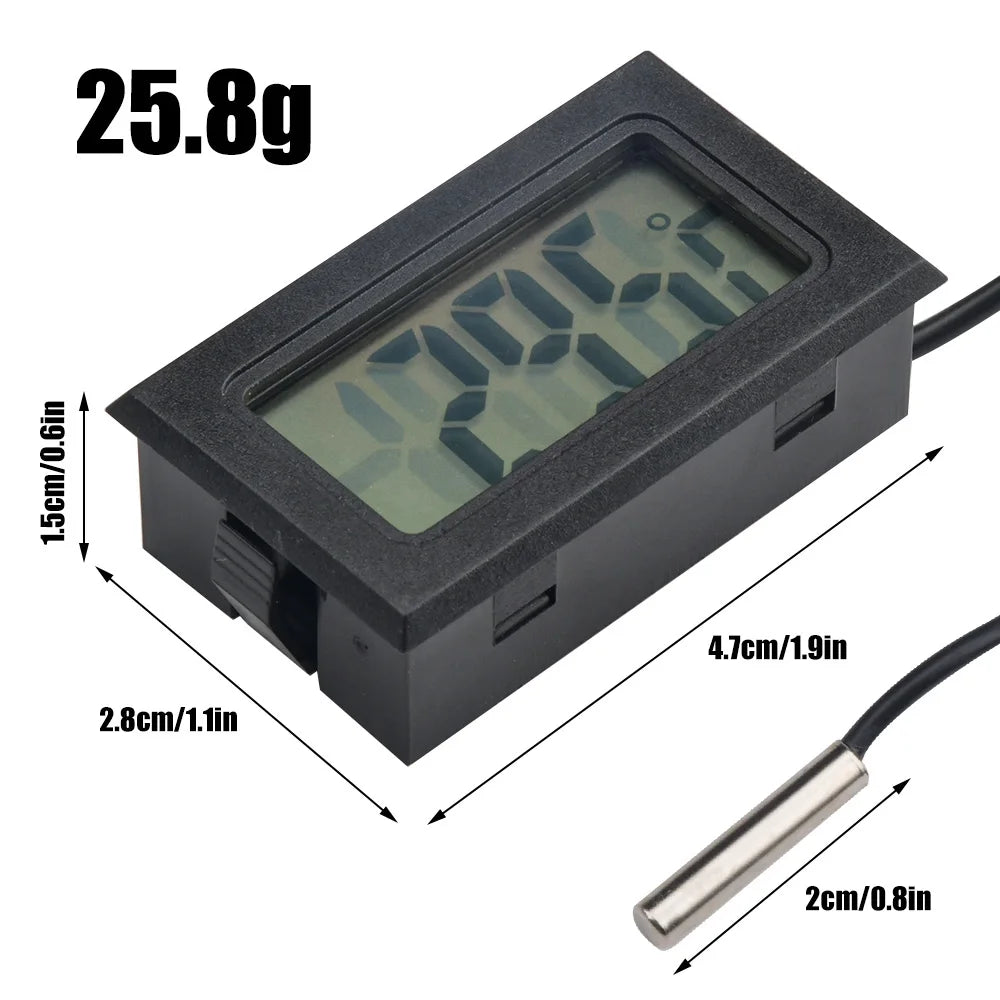 Mini LCD Digital Thermometer with 1 m Cable