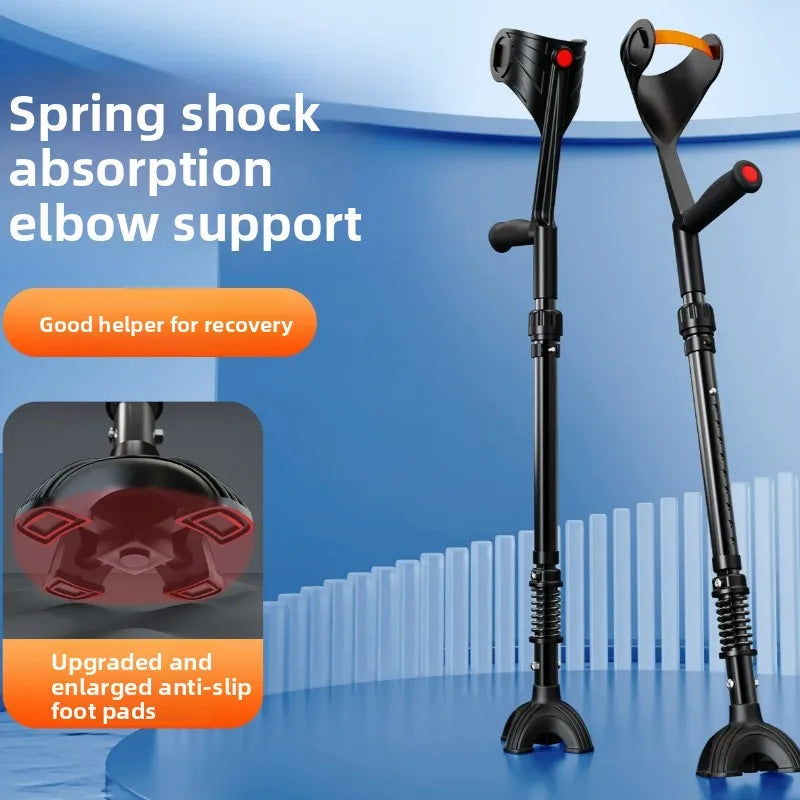 Foldable Forearm Crutches for Adults, 150–185 cm