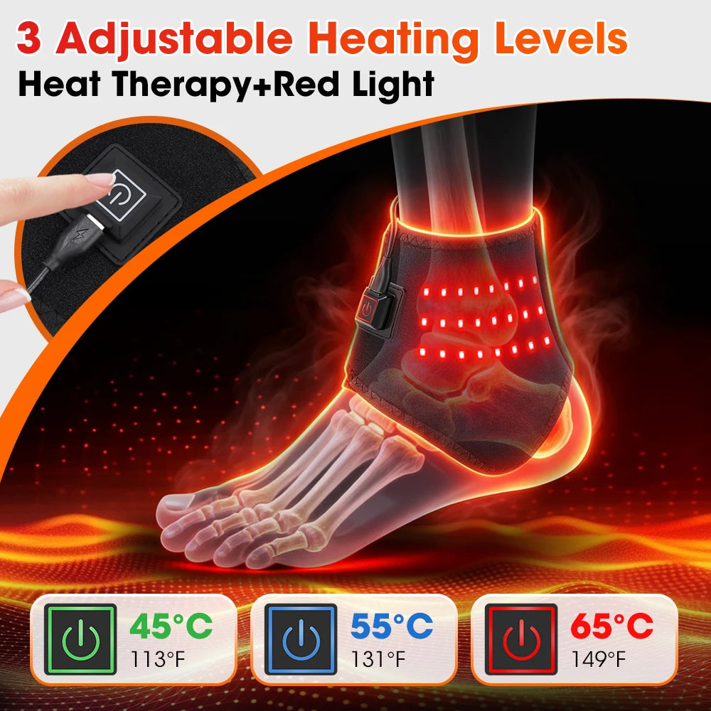Red Light Heating Support Wrap for Hand and Wrist