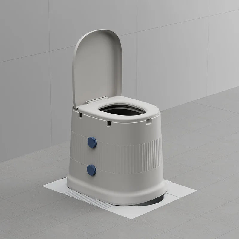 Portable Bedside Commode with Wheels and Urinal Bucket