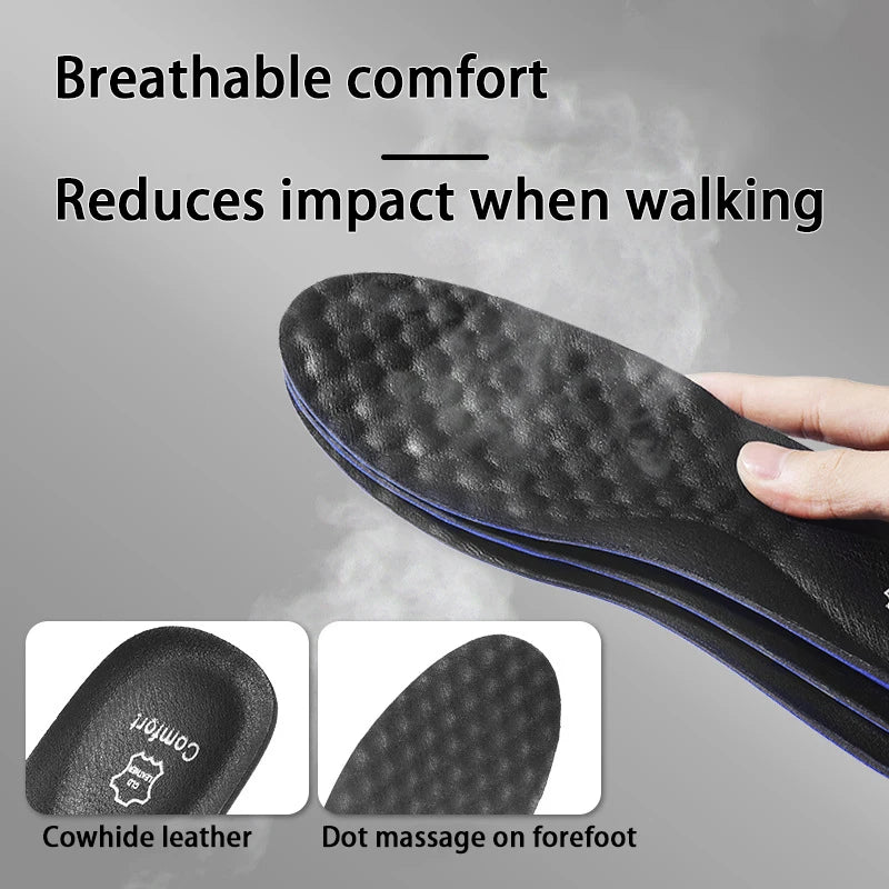 Men’s Leather Arch Support Insoles