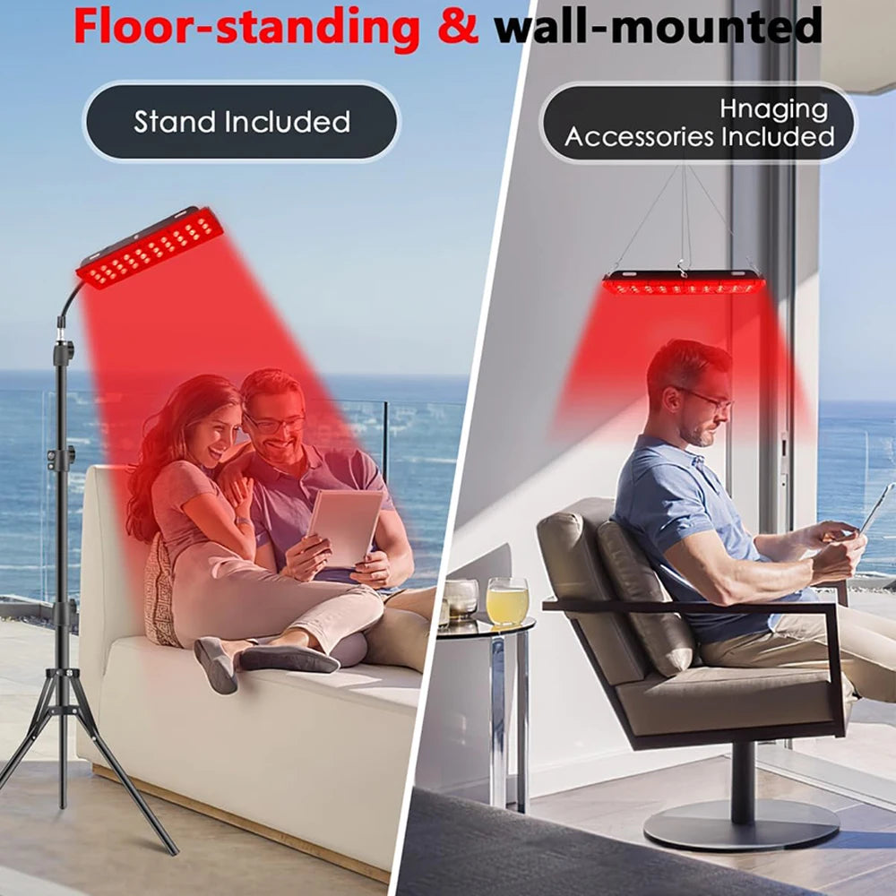 660nm and 850nm Red Light Therapy Lamp