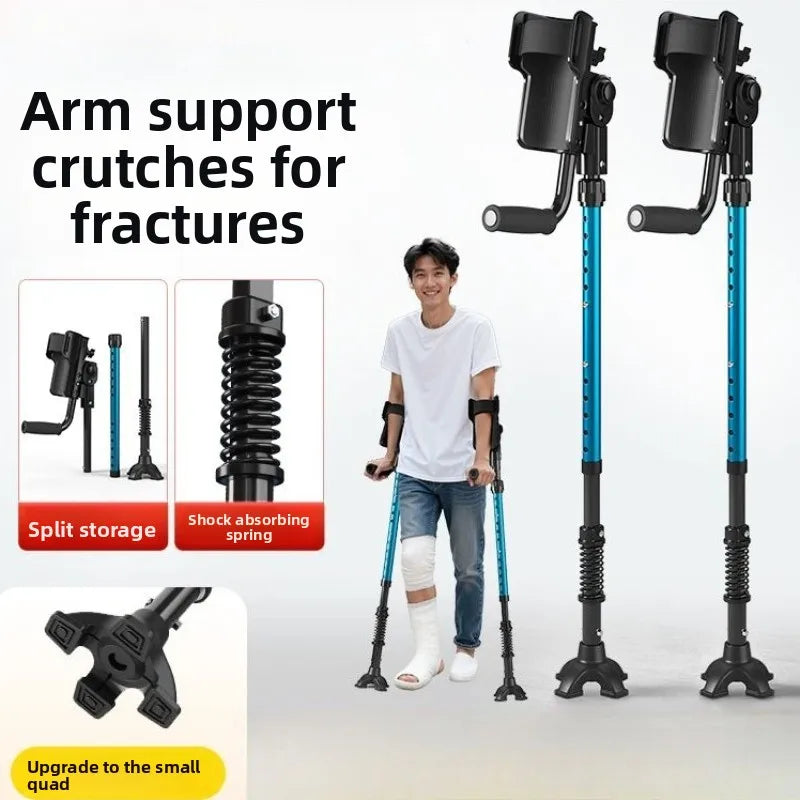 Foldable Elbow Crutches with Height Adjustment