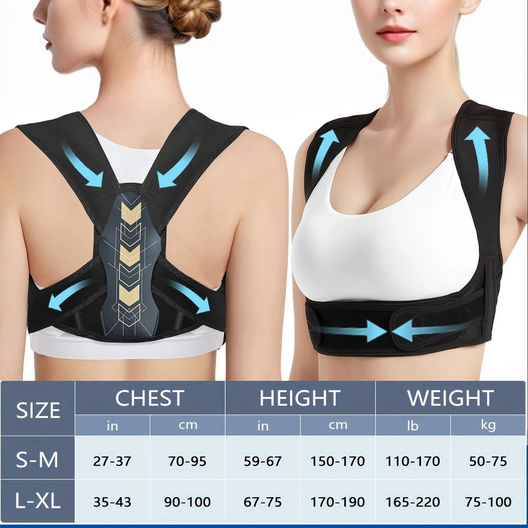 Medwell Upper Back Brace Posture Corrector for Women and Men