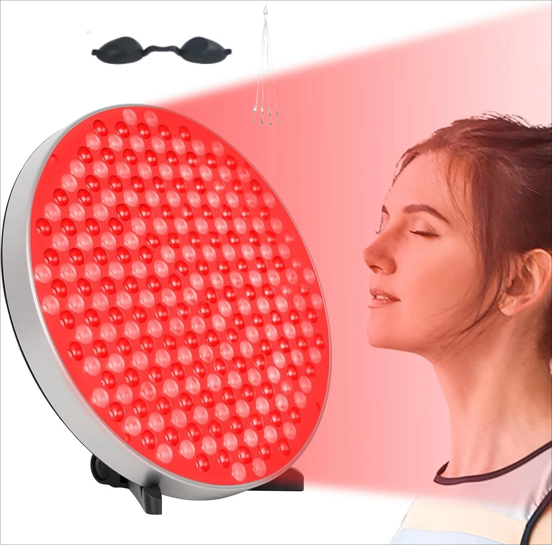 Red Light Therapy Lamp with Stand, 660nm & 850nm
