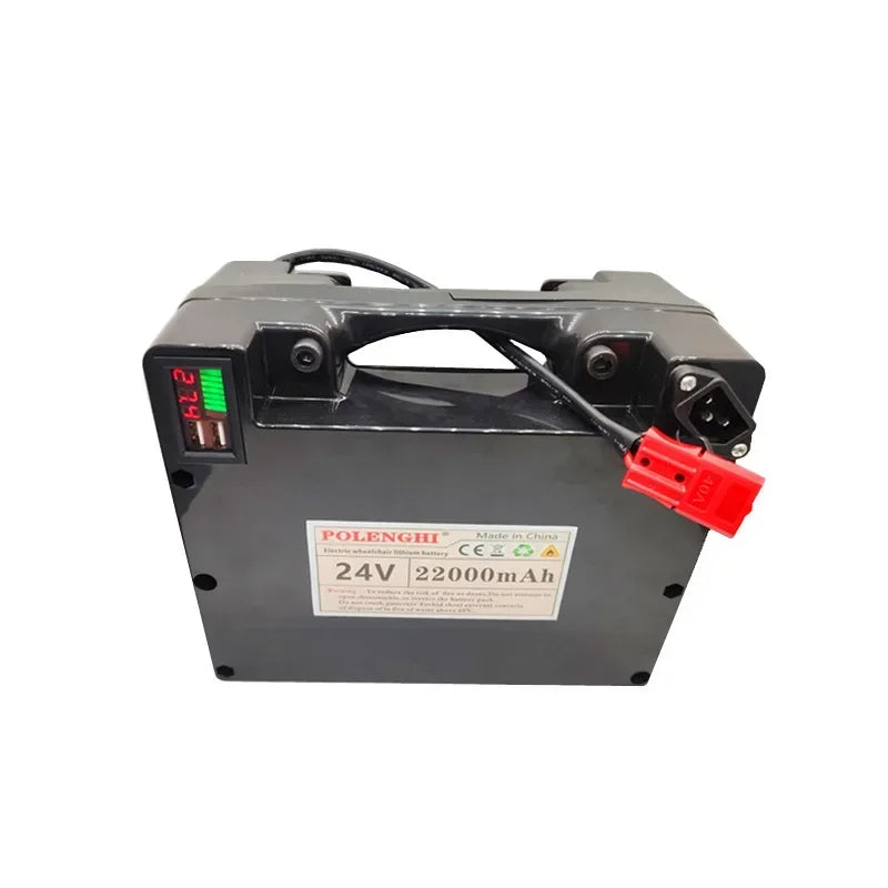 24V 22000mAh Lithium Battery for Electric Wheelchairs and Scooters