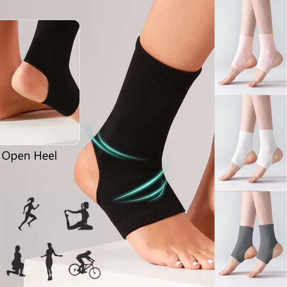 Open-Toe Cotton Compression Socks for Sports