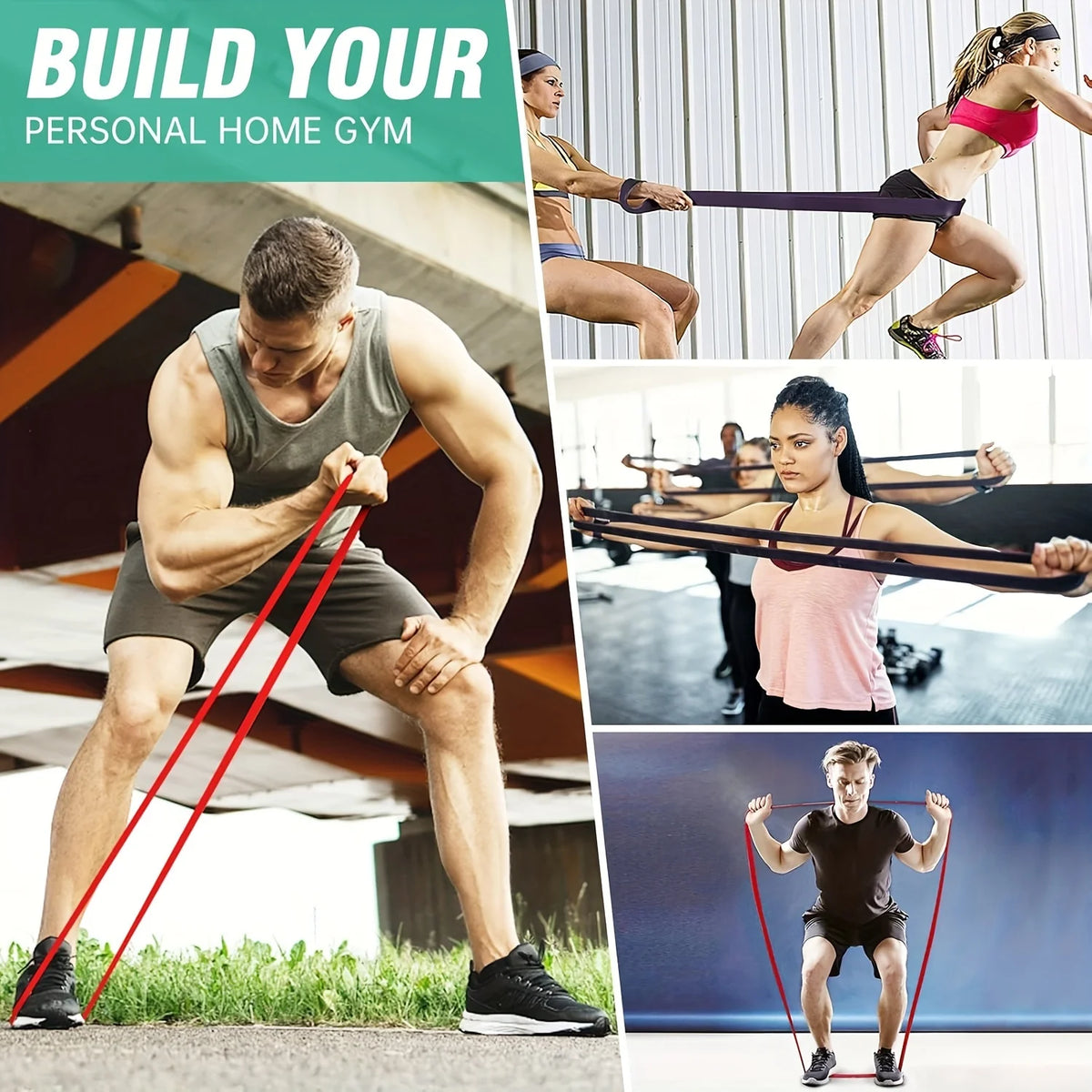 5-Piece Resistance Band Set with Door Anchor