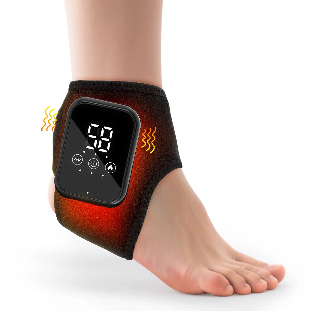 Rechargeable Heated Ankle Wrap with Vibration