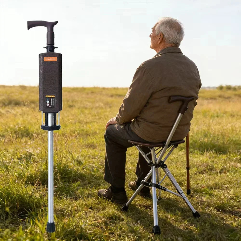 Foldable Walking Cane with Seat