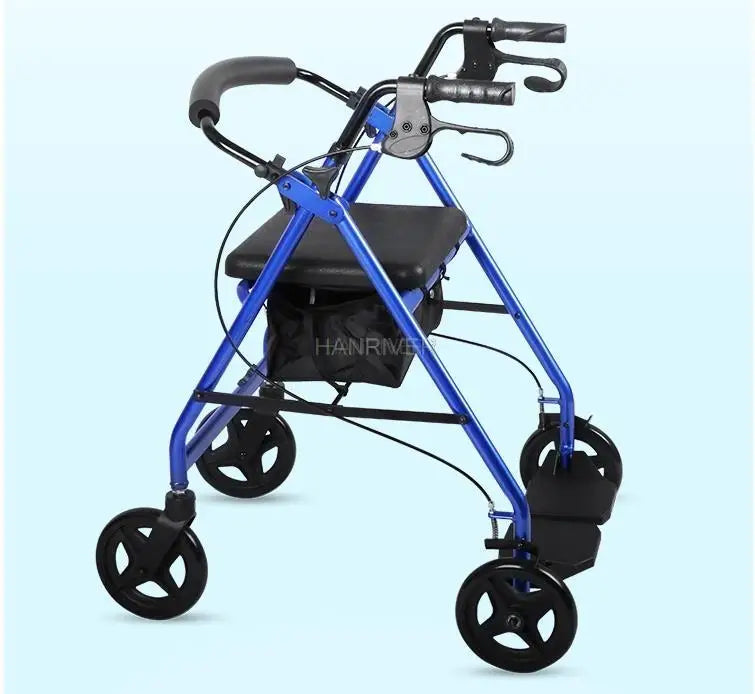 Folding Rollator with Adjustable Seat
