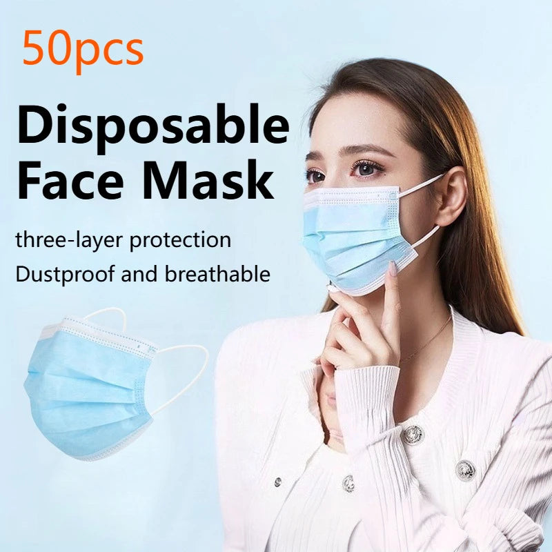 50 Disposable Four-Layer Activated Carbon Masks
