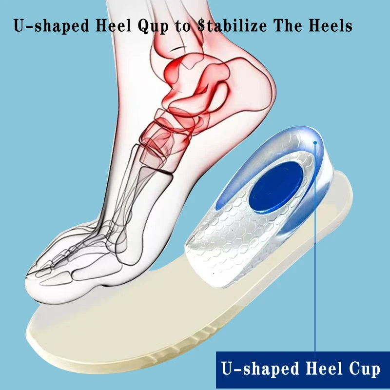 Gel Height-Increasing Insoles for Shoes