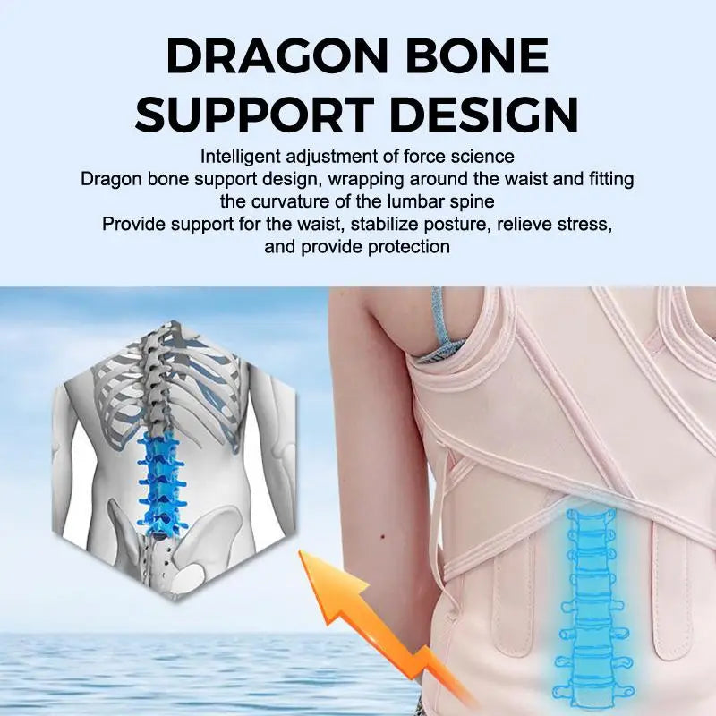 Adjustable Posture Support Belt with Splint