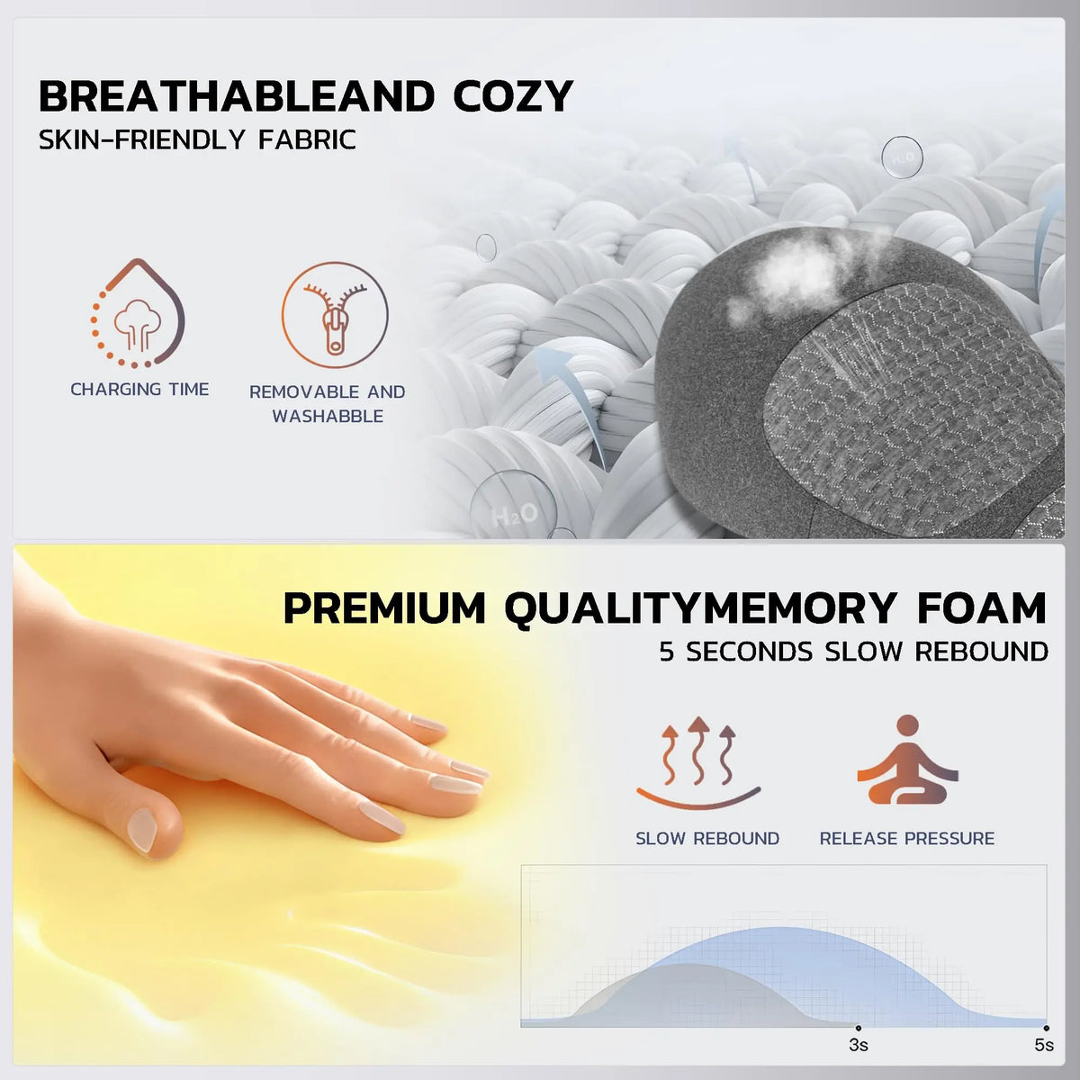 Lumbar Massager with Heat, Vibration and Traction