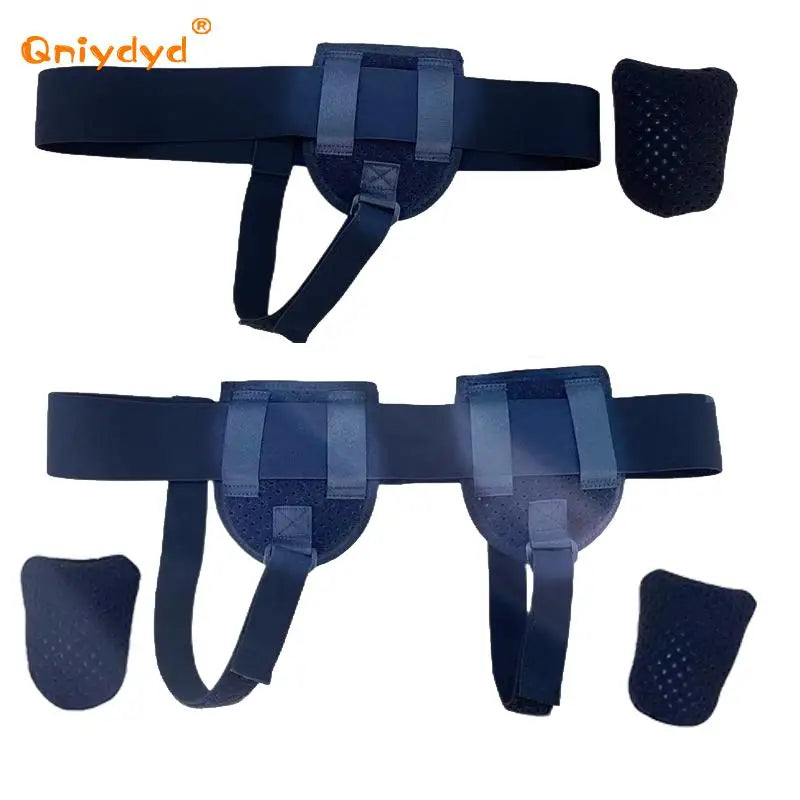 Adjustable Hernia Support Belt with Movable Pads