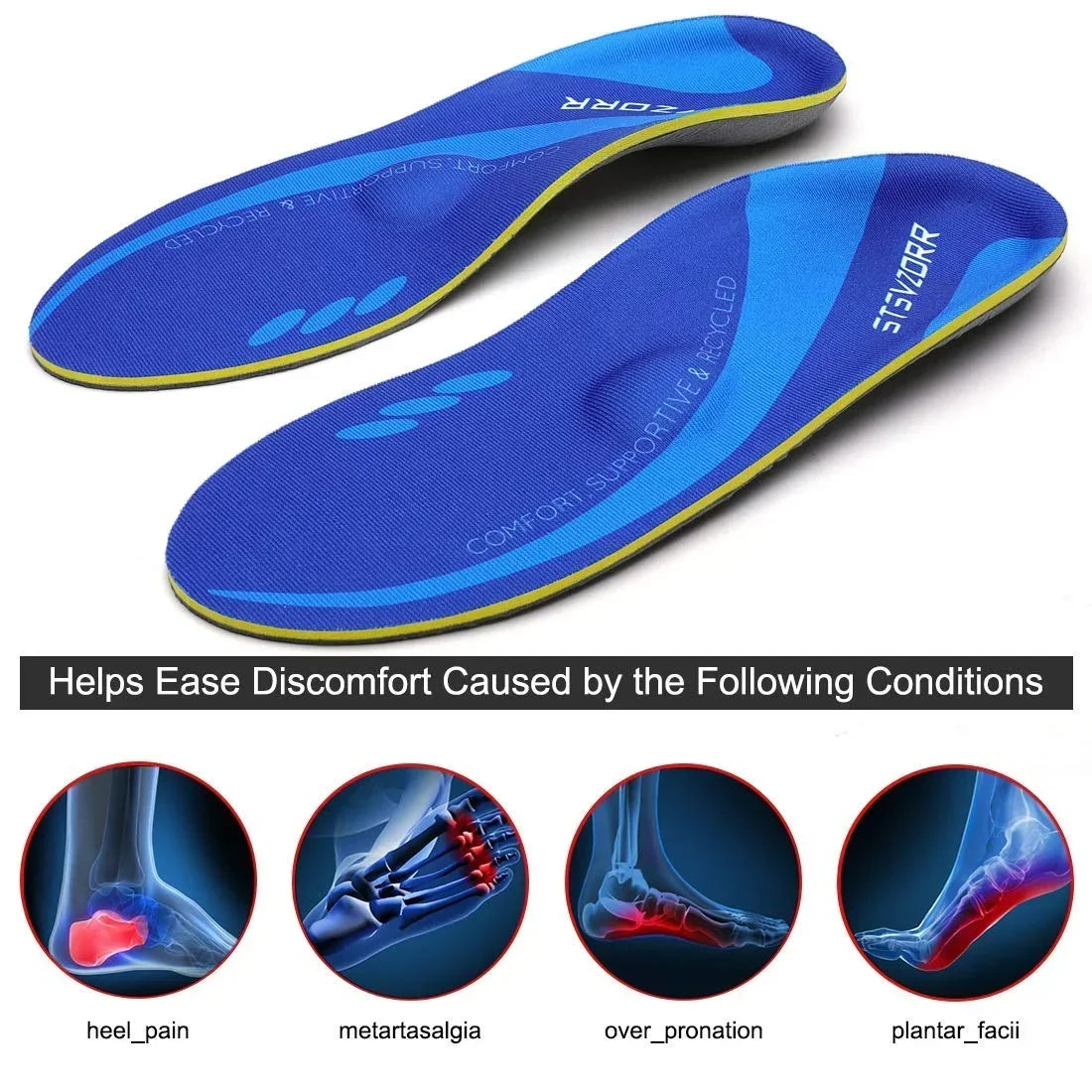 Arch Support Orthotic Insoles for Walking and Running