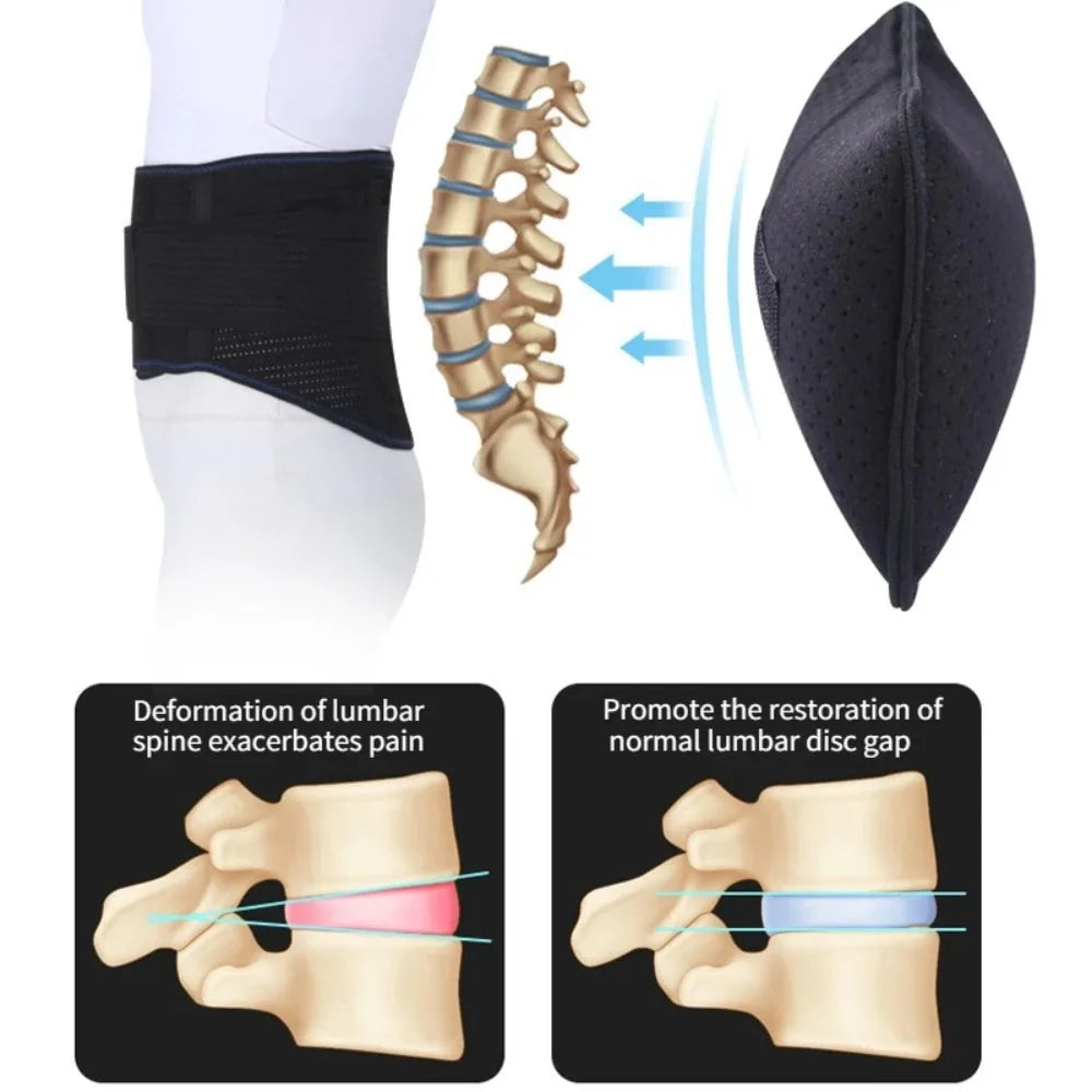 Portable Inflatable Lumbar Support Cushion