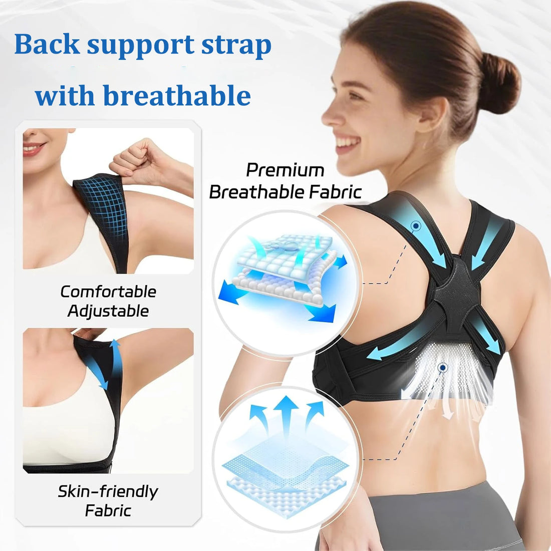Adjustable Shoulder Posture Corrector for Adults