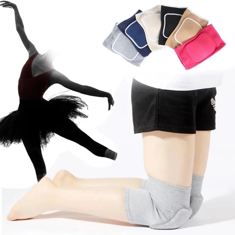 2-Piece Cotton Knit Knee Pads for Sports and Dance