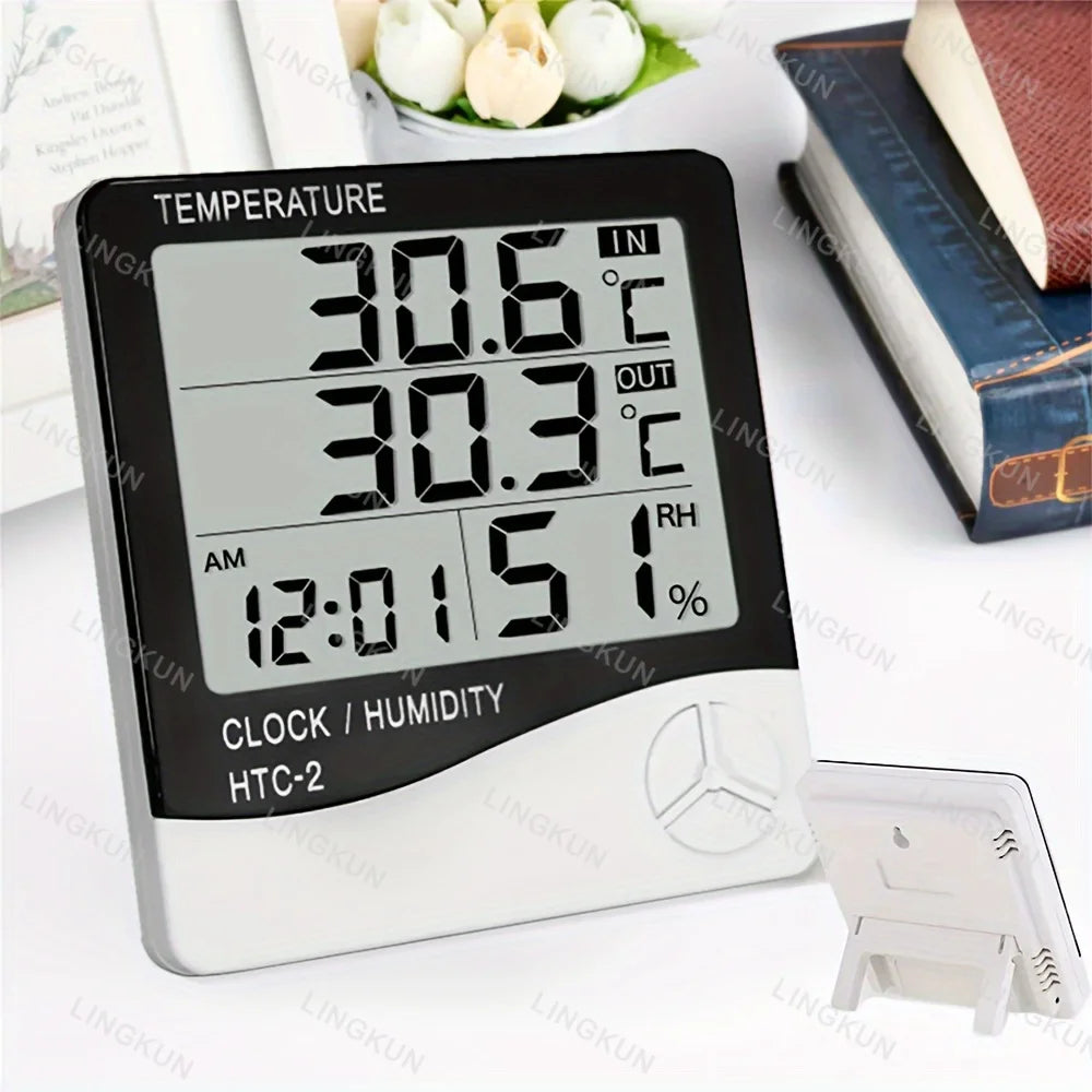 LCD Digital Thermometer and Hygrometer for Indoor Rooms