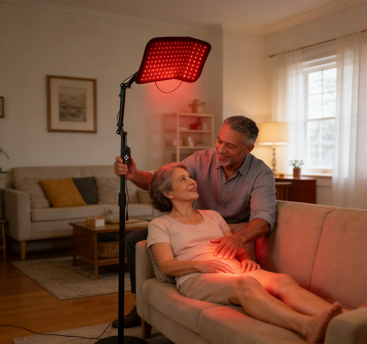 Red Light Therapy Device with Stand