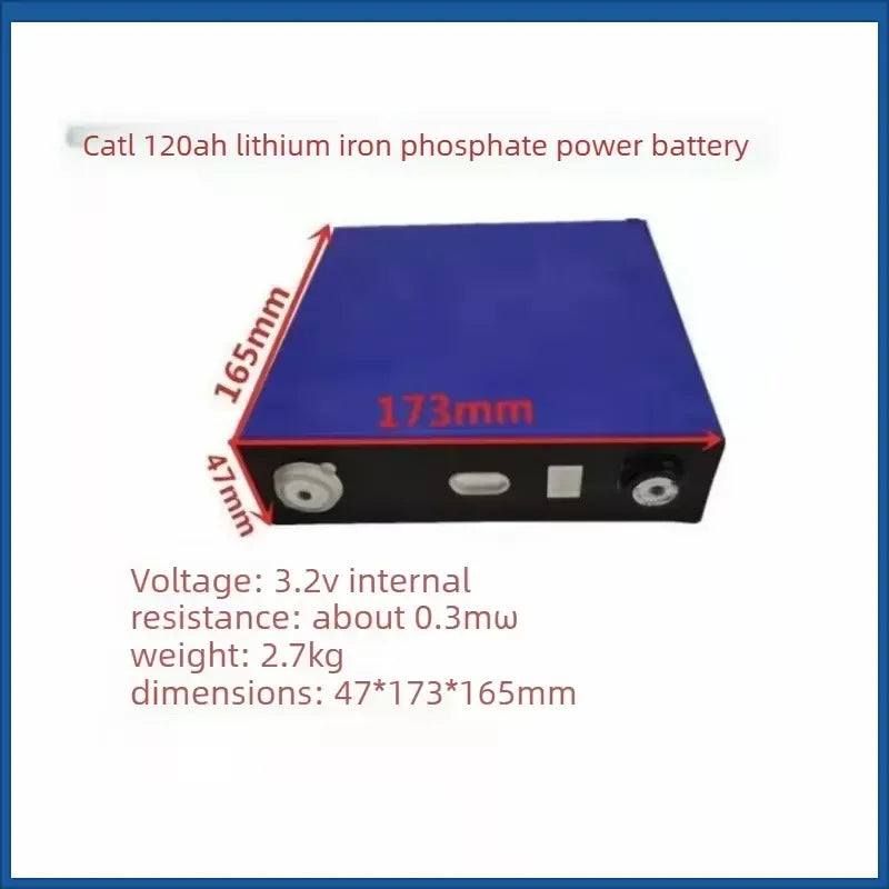 3.2V 120Ah LiFePO4 Rechargeable Battery