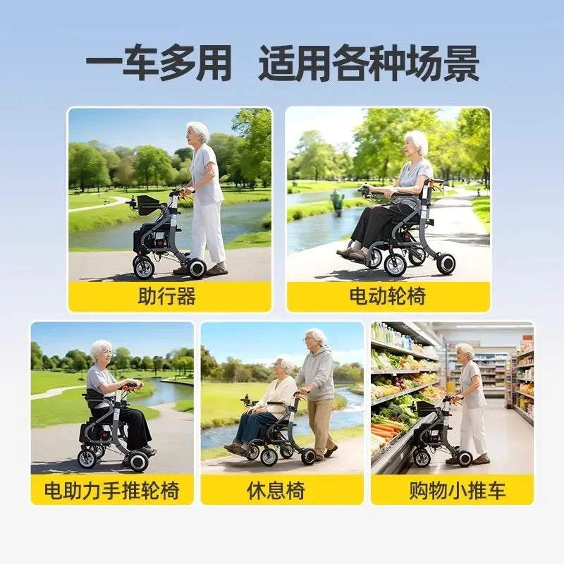 Electric Walker with Seat