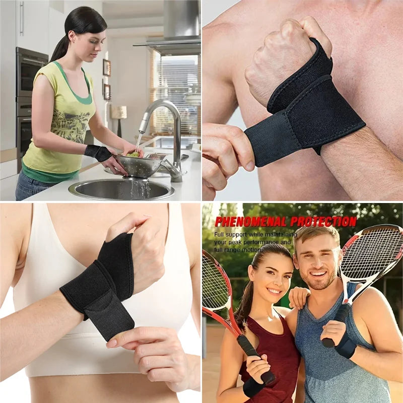 Adjustable Wrist Brace, Support Wrap for Left and Right Hands