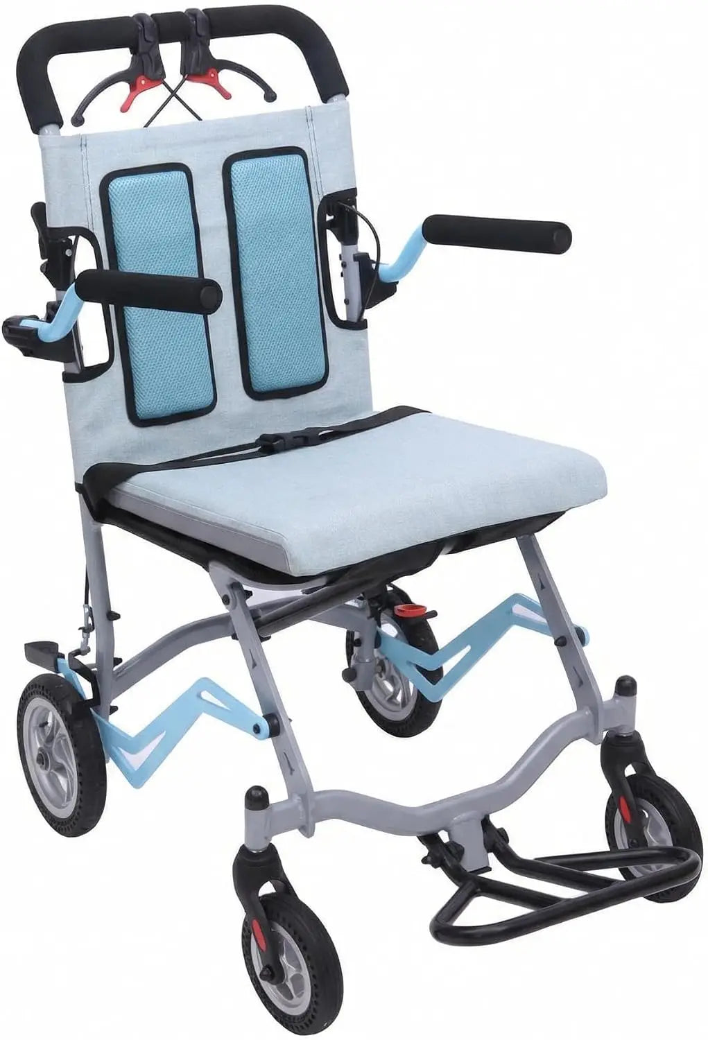 Folding Transfer Chair with Locking Handbrakes