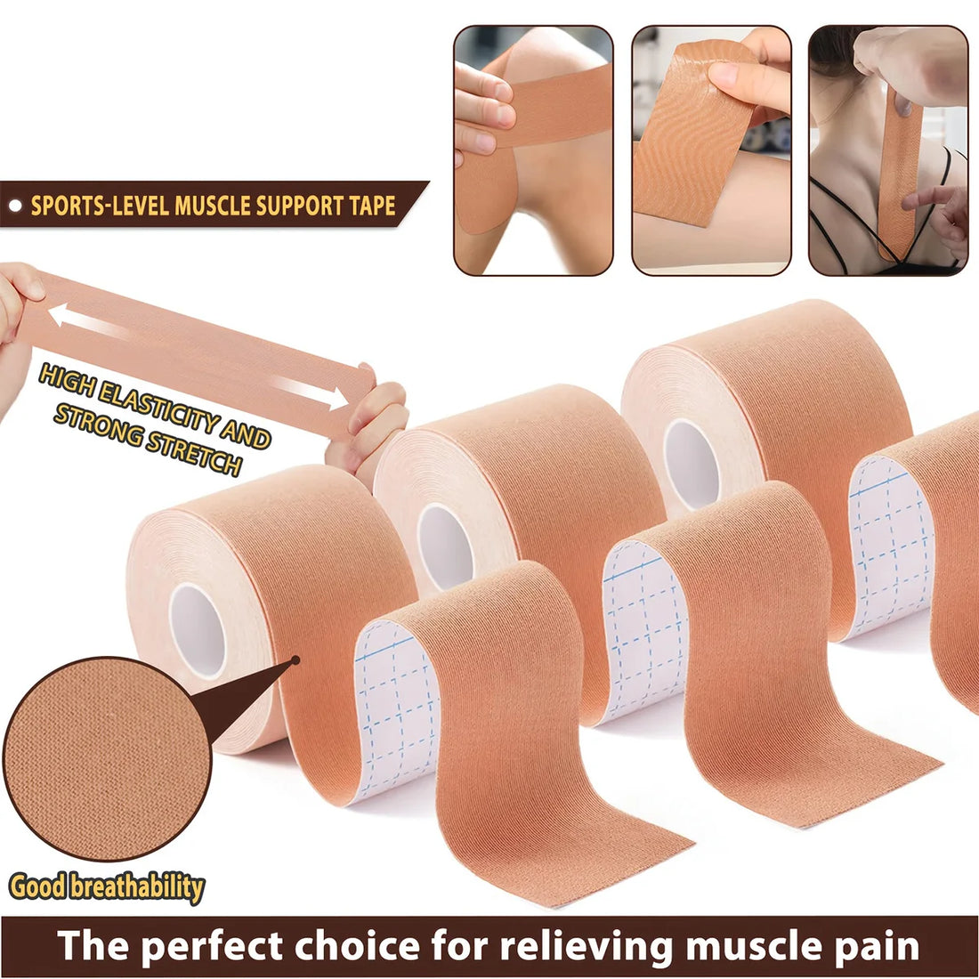 Breathable Cotton Kinesiology Tape 5cm x 5m
