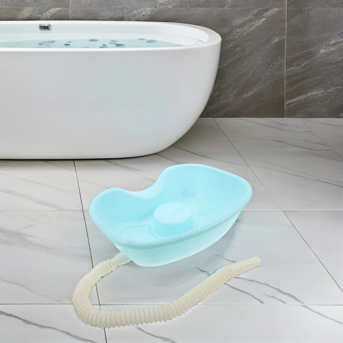 Portable Bedside Shampoo Basin with Neck Support