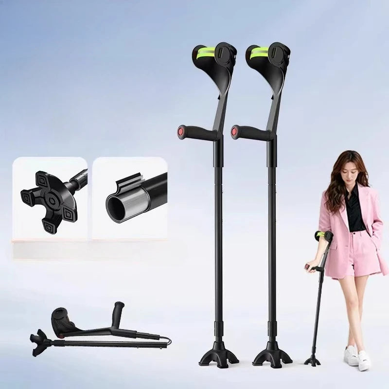 Adjustable Foldable Forearm Crutches