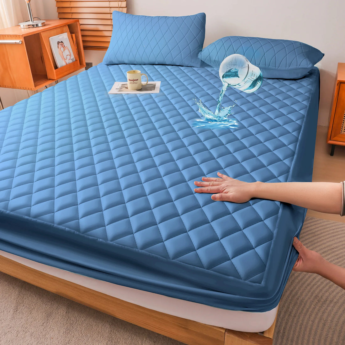 Waterproof Quilted Mattress Protector with Deep Pocket