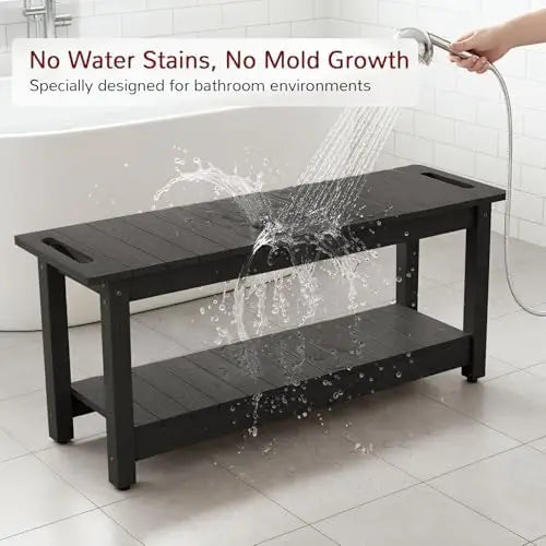 41-Inch Shower Bench with 400 lb Capacity