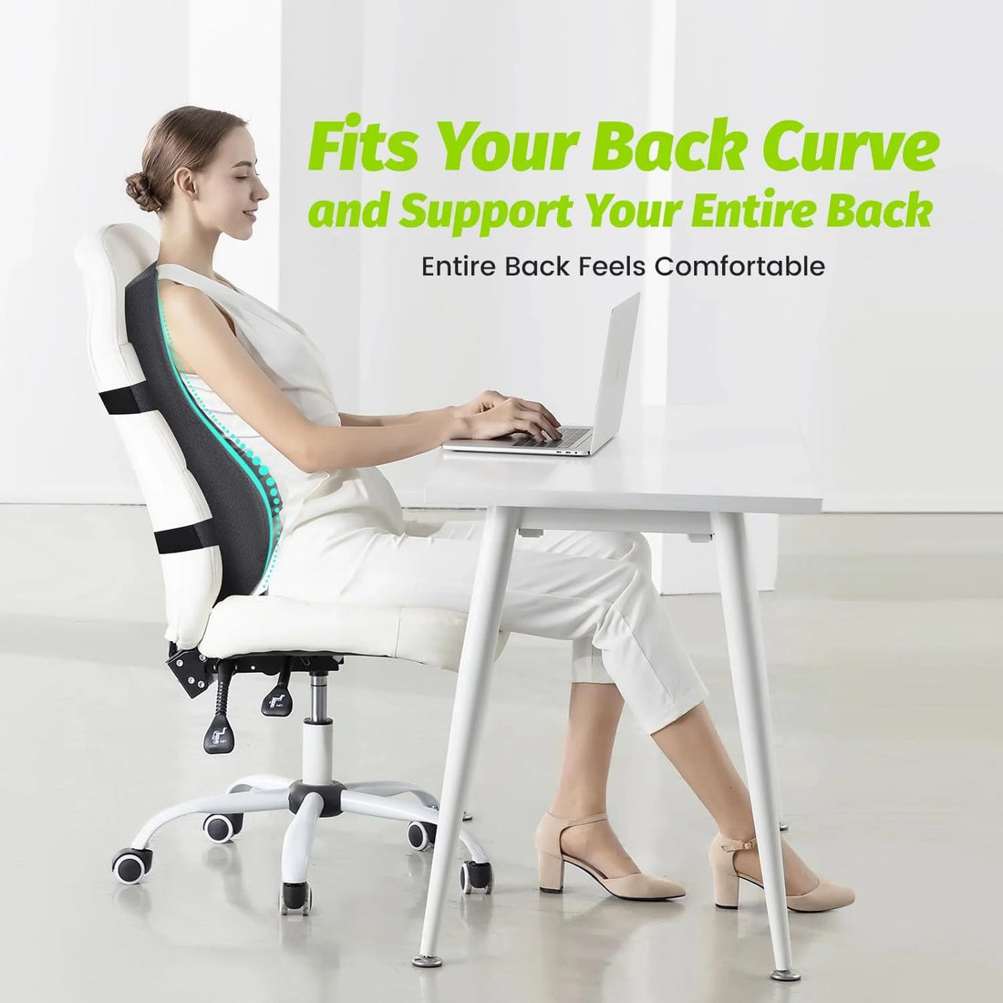 Memory Foam Lumbar Support Pillow for Chairs