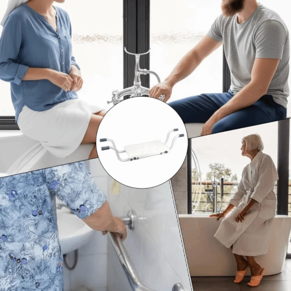 Adjustable Bathtub Seat with Anti-Slip Design