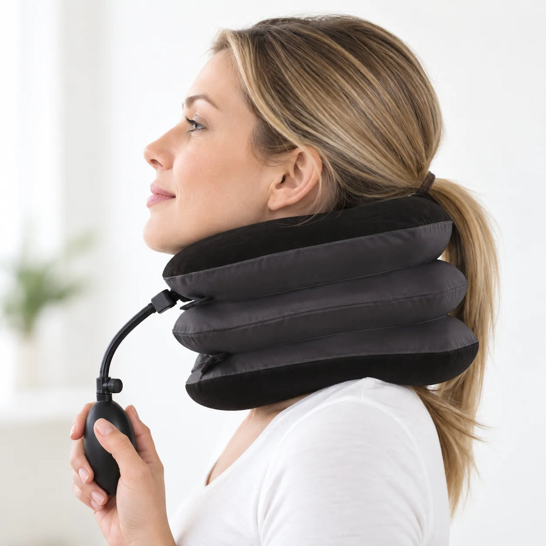 Inflatable Neck Stretcher Support Pillow