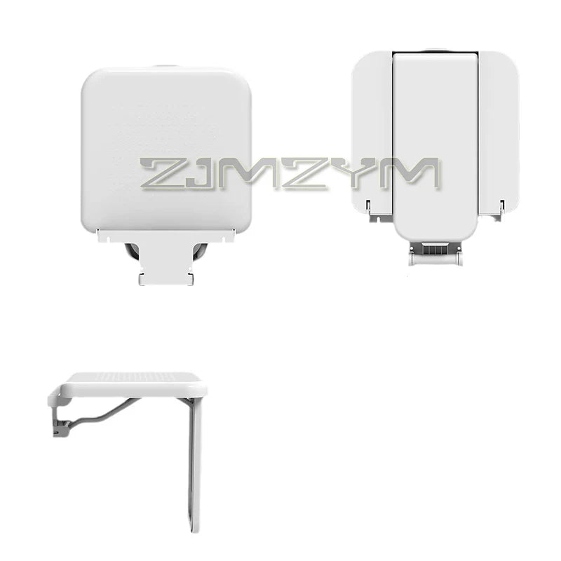 Wall-Mounted Folding Shower Seat for Bathroom Use