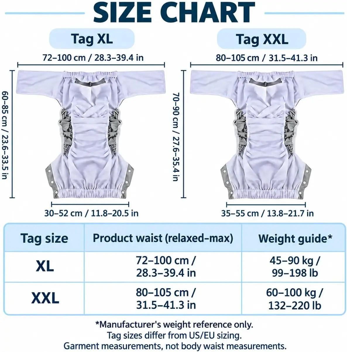 Reusable Adult Cloth Diaper with Inserts