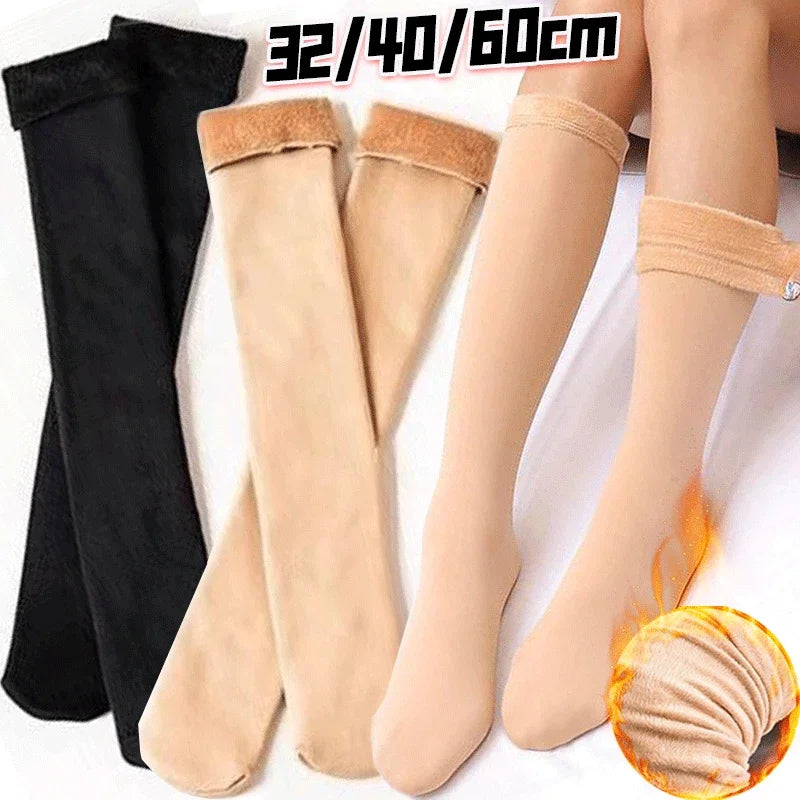 Warm Over-the-Knee Socks, Two-Piece Set