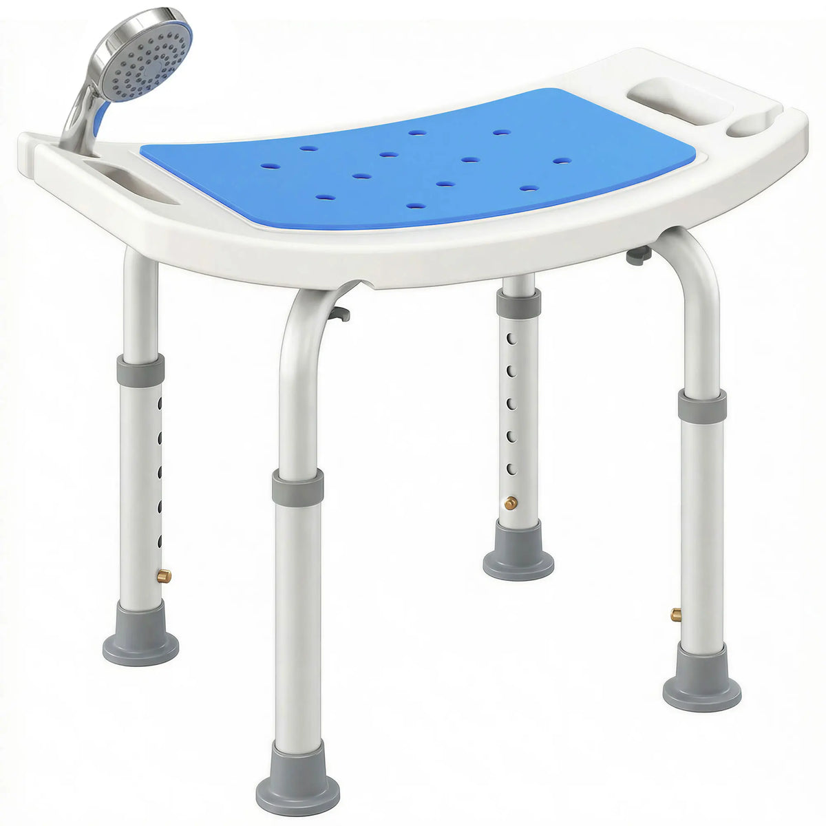 6-Level Adjustable Curved Bath Stool
