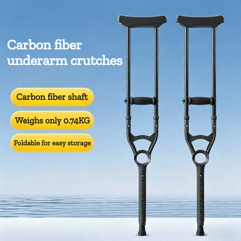 Adjustable Carbon Fiber Underarm Crutches