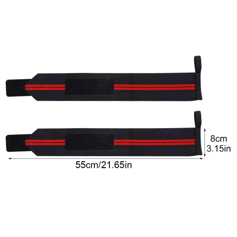 Adjustable Elastic Wrist Straps for Powerlifting, 1 Pair