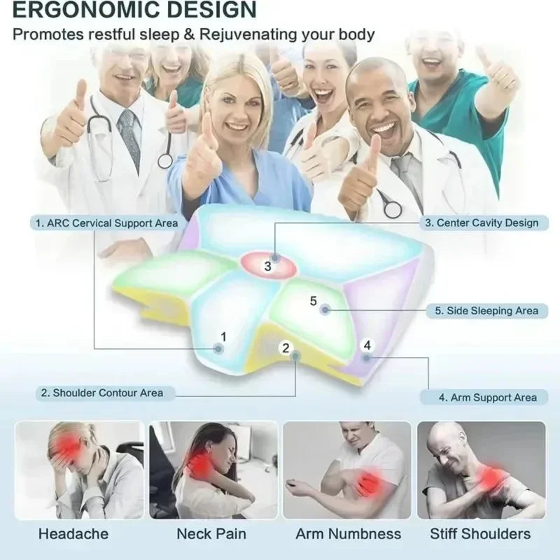 Contoured Memory Foam Neck Pillow
