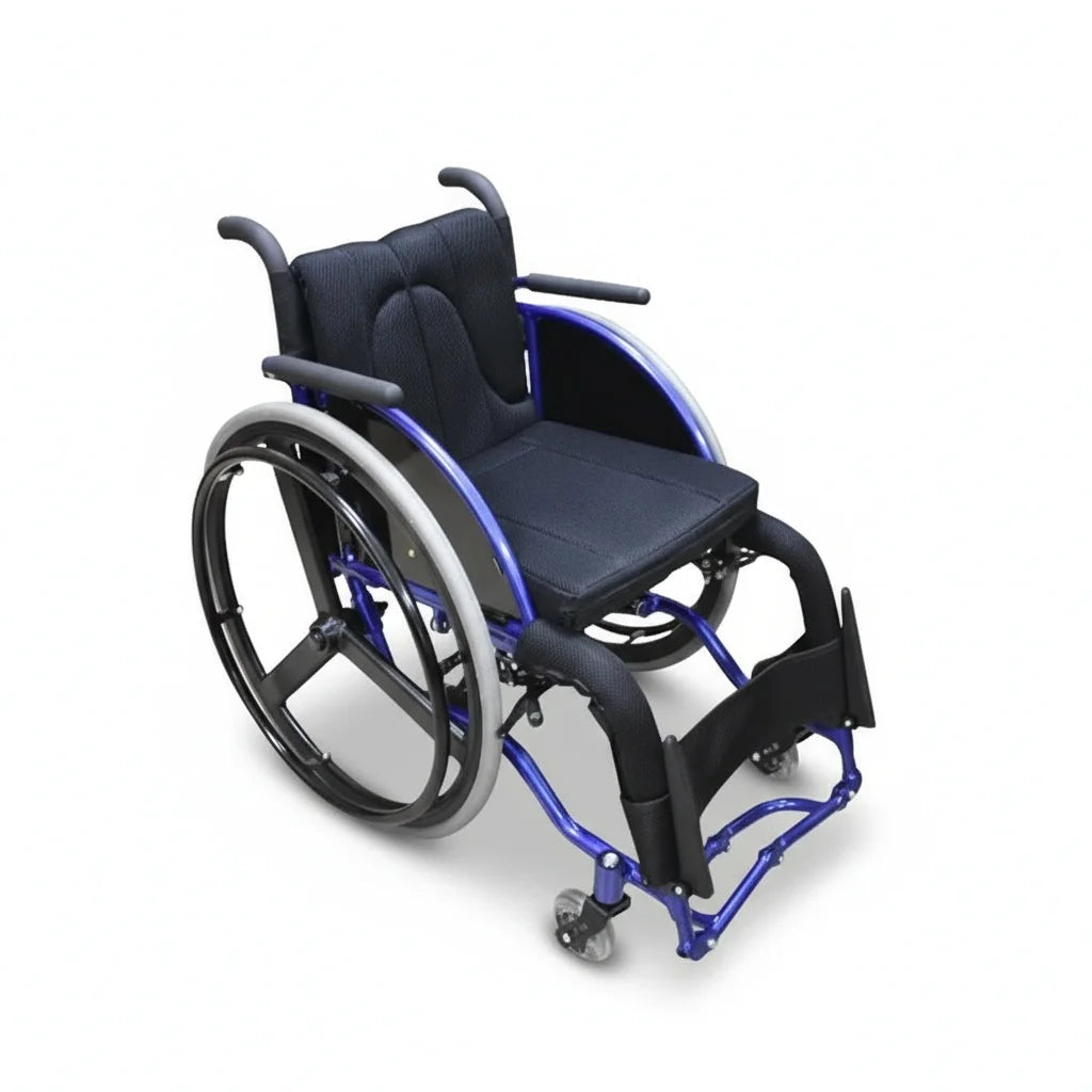 Foldable Manual Wheelchair with Quick-Release Wheels