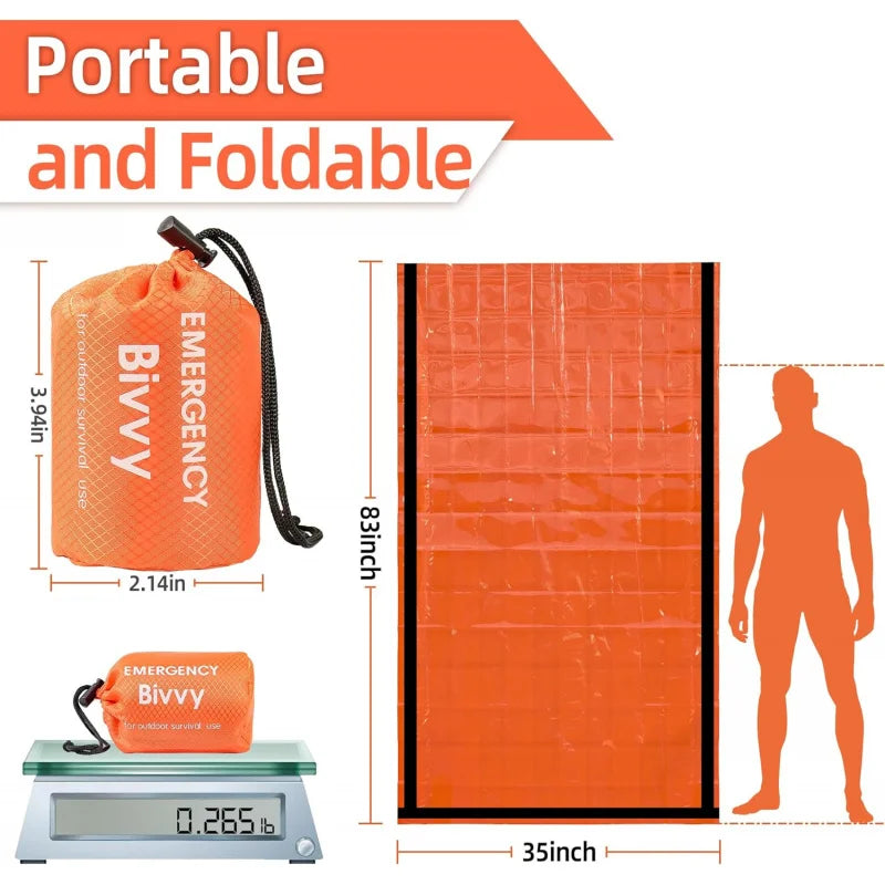 Compact Emergency Sleeping Bag for Camping & Hiking